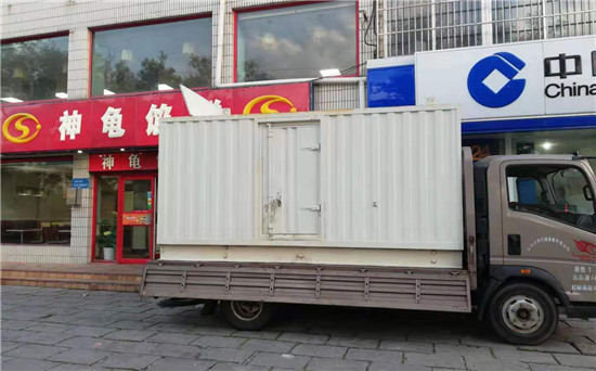 建阳出租发电机施工案例